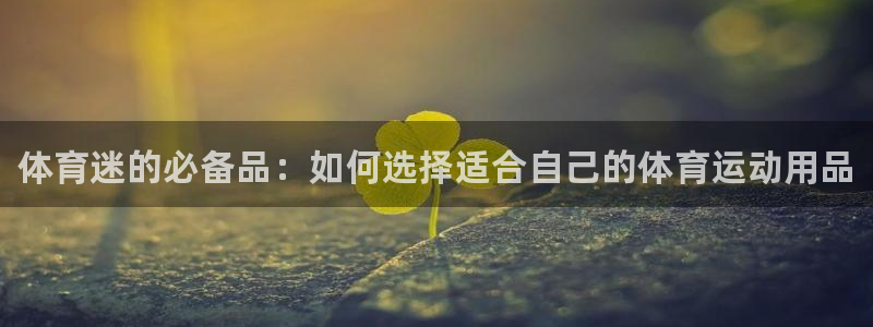 3377体育官方平台体育：体育迷的必备品：如何选择适