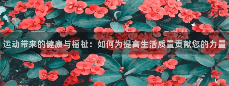 3377体育官方正版app新能源：运动带来的健康与福
